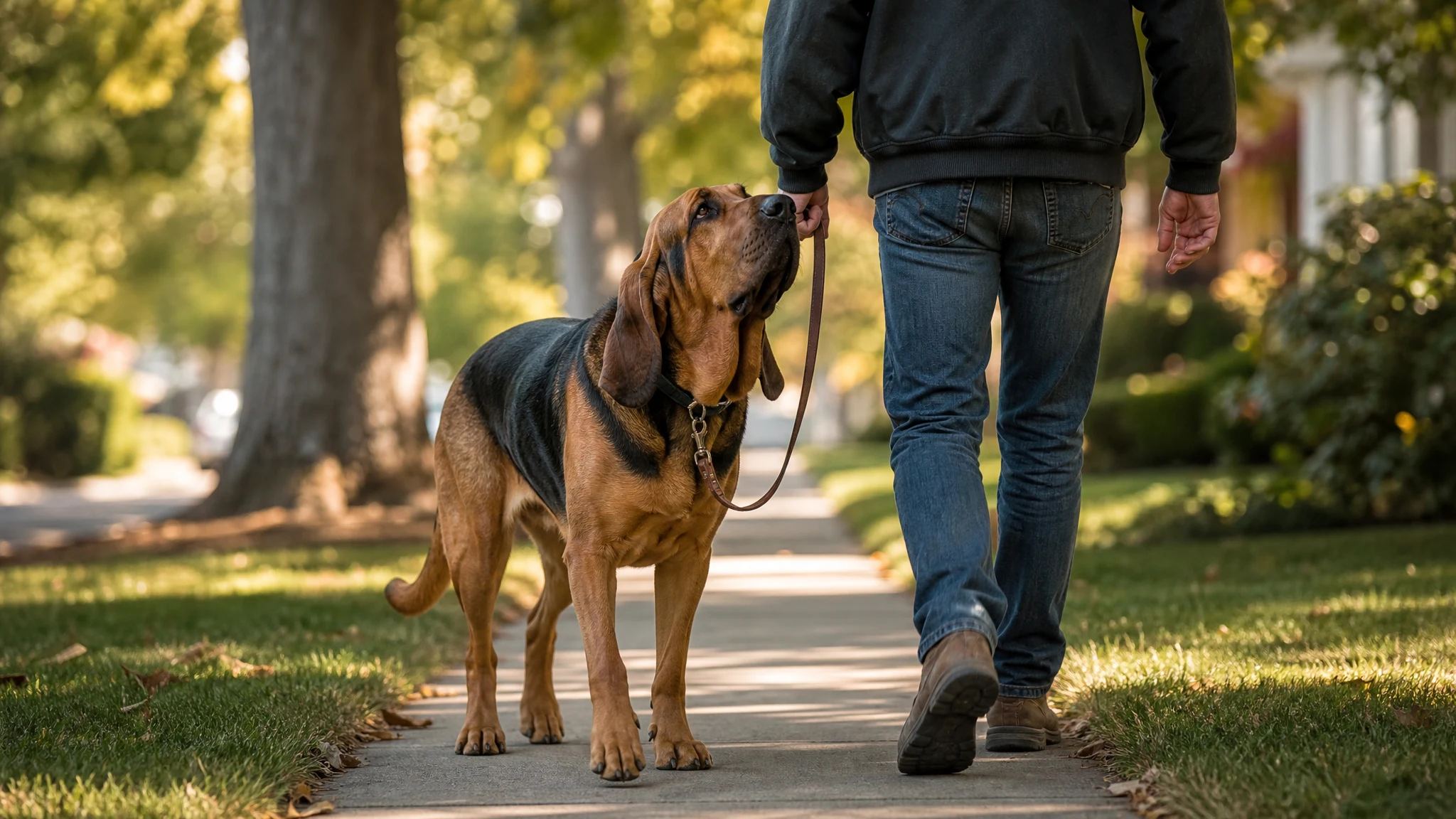 Leash Training a Bloodhound: Pulling, Lunging and Loose-Leash Walking